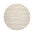 LoomBloom Multi Sizes Ivory Hand Woven Contemporary Striped 100% New Zealand Wool Oriental Area  Rug