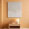 Hand-Painted White Abstract Oil Painting 40x28 Inch