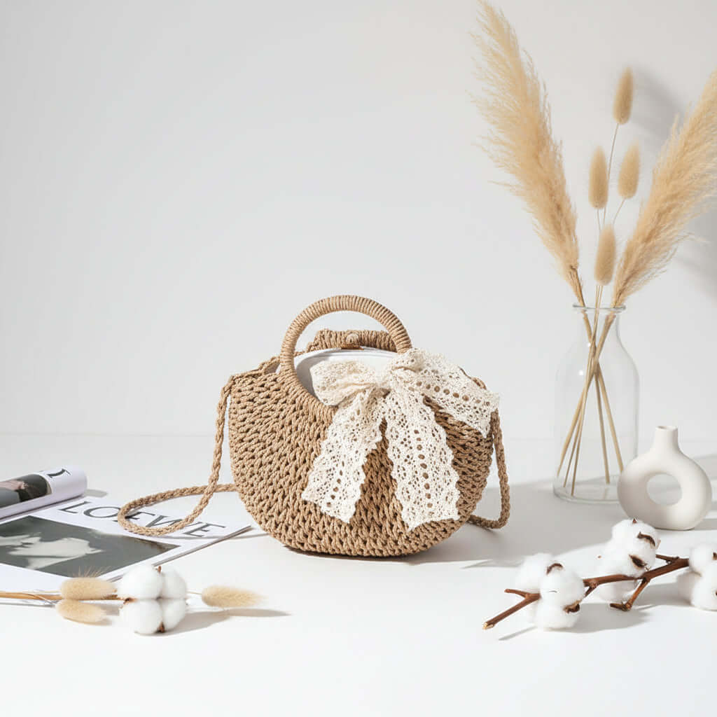 Hand woven crossbody bag for women Small Bag for Women