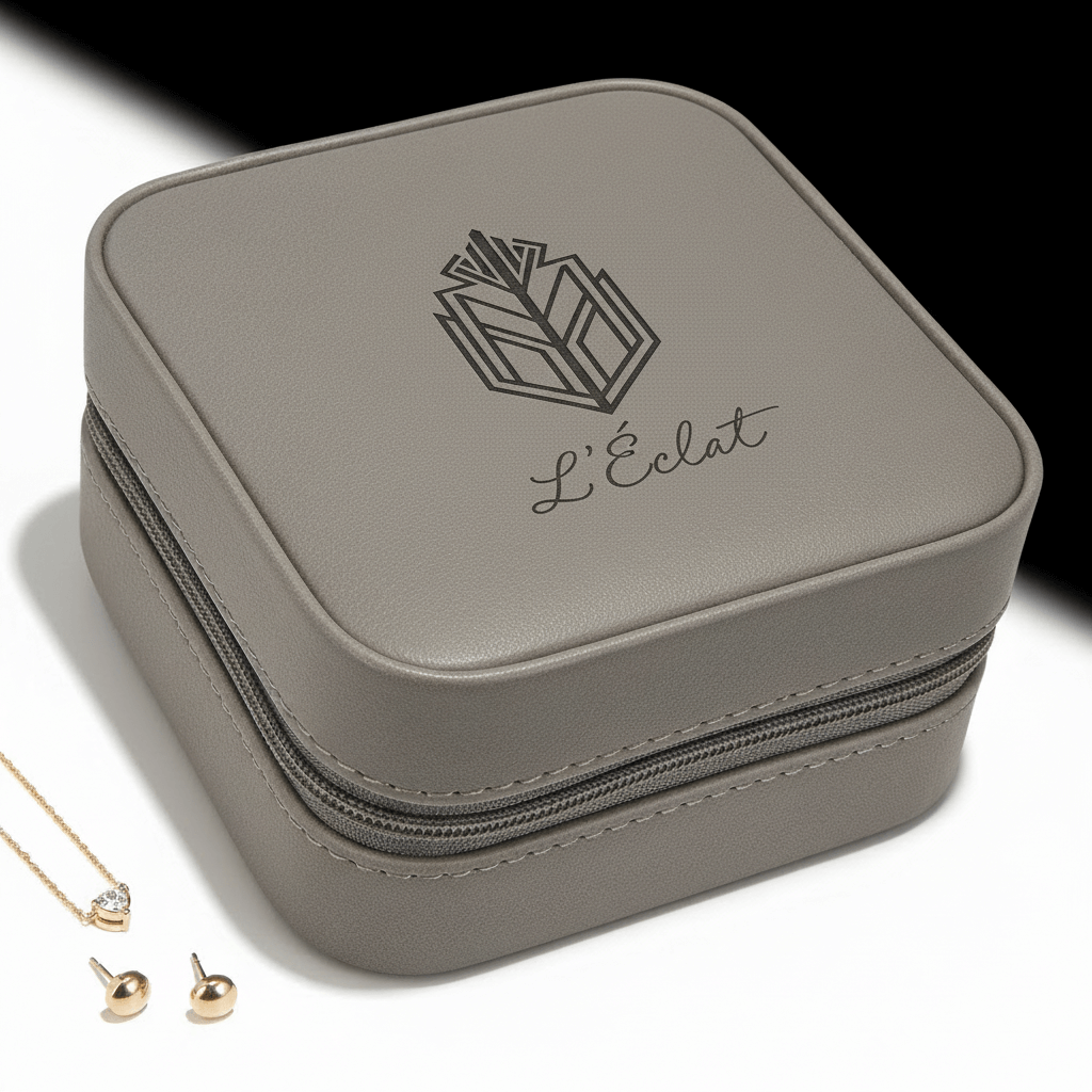 personalized travel jewelry box Laserable Leatherette Jewelry Box