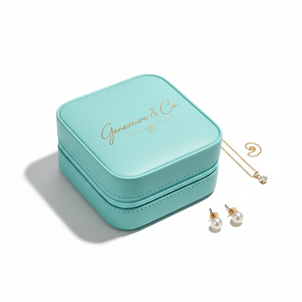 personalized travel jewelry box Laserable Leatherette Jewelry Box