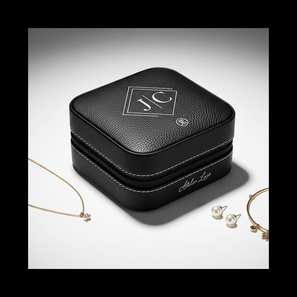 personalized travel jewelry box Laserable Leatherette Jewelry Box