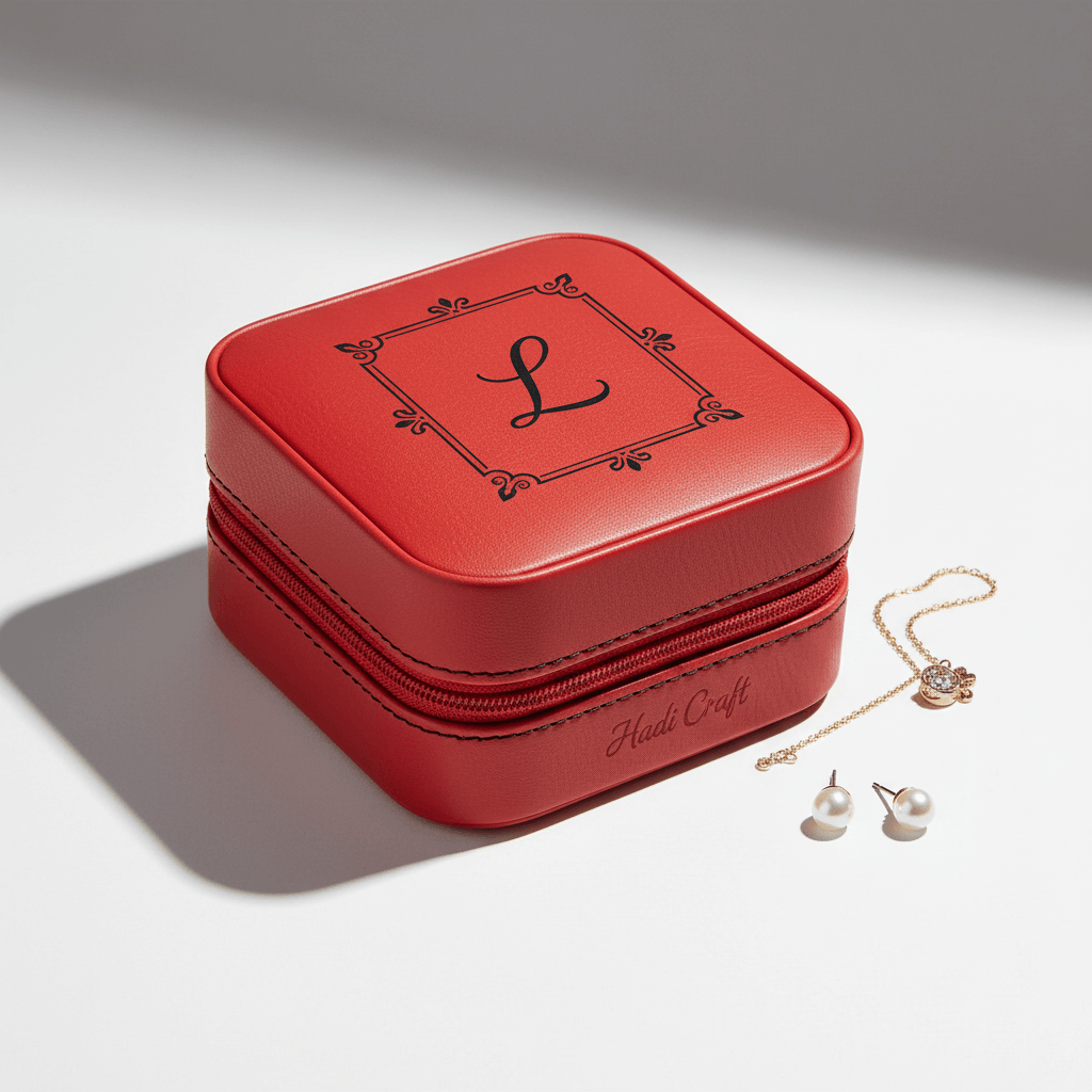 personalized travel jewelry box Laserable Leatherette Jewelry Box